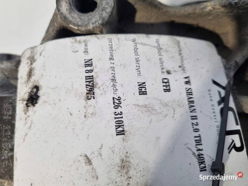 SKRZYNIA BIEGÓW VW Sharan II 20 TDI MANUALNA Chełm