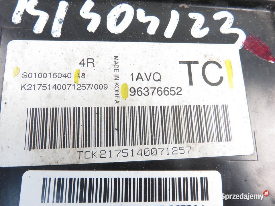 STEROWNIK DAEWOO KALOS 12 96376652TC sprzedam