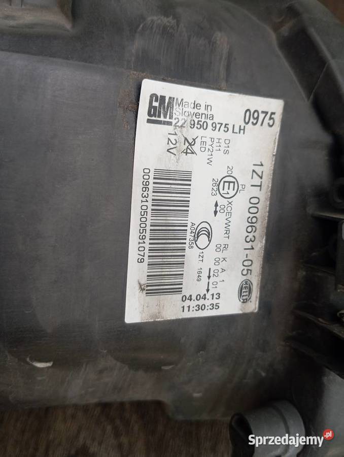 Bixenon skrętny opel Insignia oryginał małopolskie Wadowice sprzedam