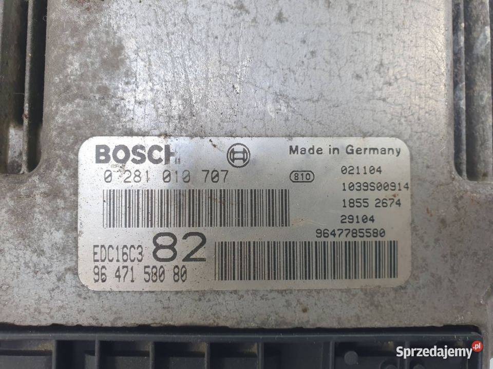 KOMPUTER SILNIKA ECU PEUGEOT 206 9647158080 kujawsko-pomorskie Lipno sprzedam