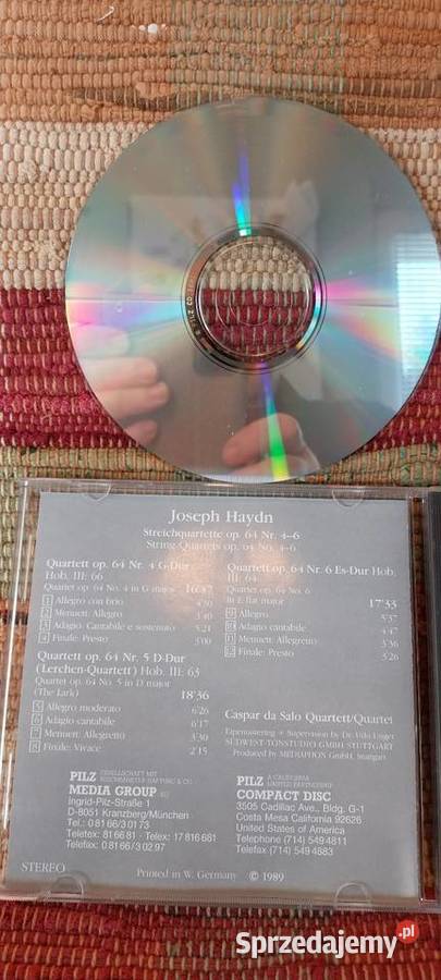 5 płyt CD Vivaldi Brahms Haydn Mahler Bruch Ciechocinek