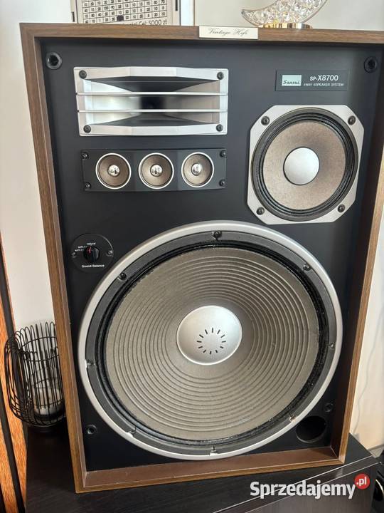 Kolumny głośnikowe SANSUI SPX8700 stan Słuchawki i głośniki Grudziądz