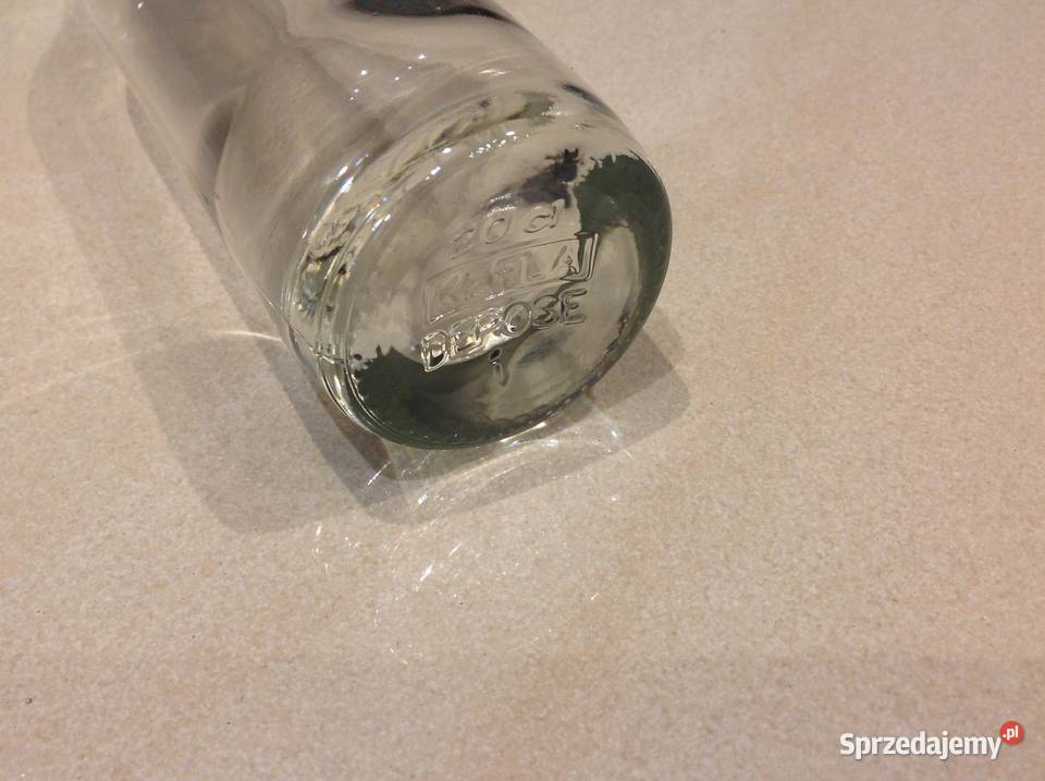 Stara Butelka Szklana KEFLA DEPOSE z Ceramicznym Nowa Sól