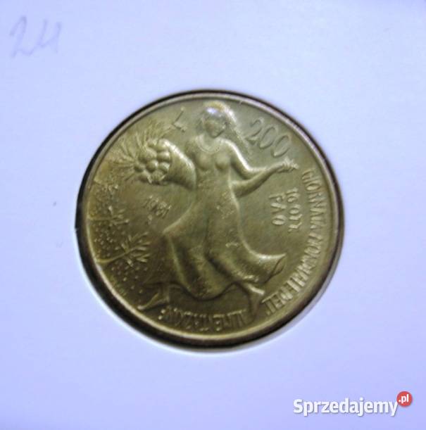 Włochy 200 Lirów 1981r Holterze Ładna FAO