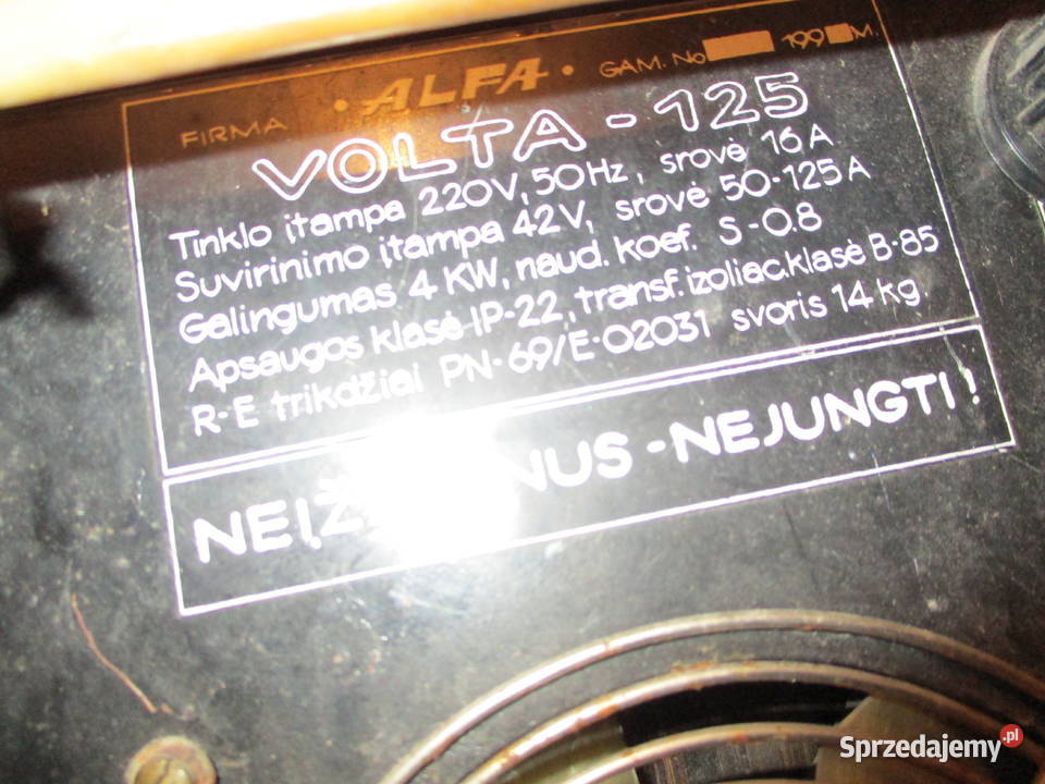 spawarka na 230V z lat prl
