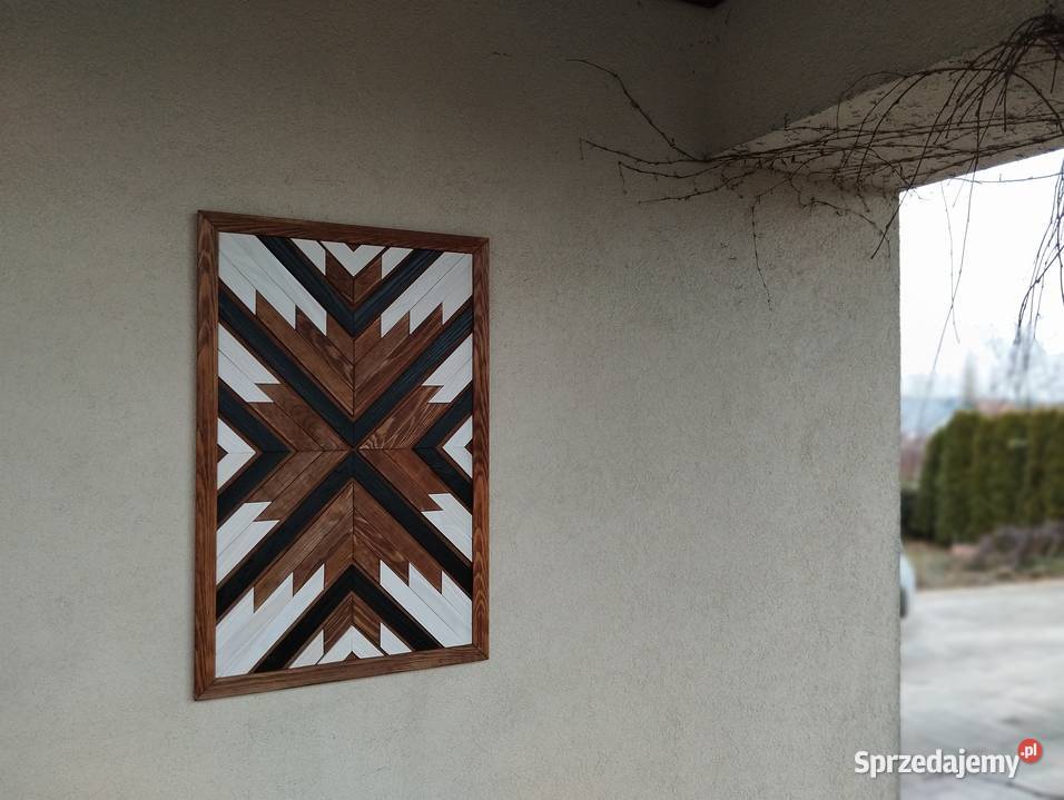 Obraz mozaika dekoracja z drewna 50 x 77 Dekoracje i ozdoby Gdynia