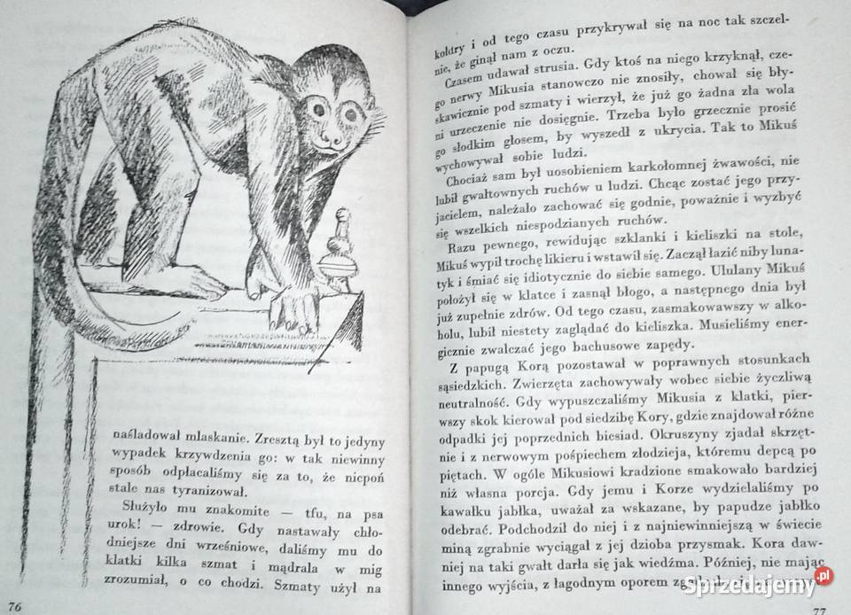Zwierzęta z lasu dziewiczego Arkady Fiedler Rok wydania 1969 Pozostałe