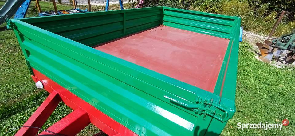 Przyczepa jednoosiowa nowa z wywrotem 3 strony Jasło sprzedam