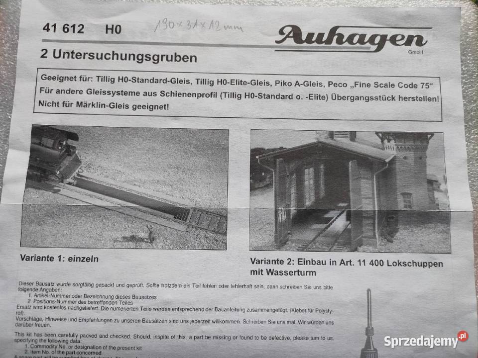 Studzienka rewizyjna 2x Auhagen 41612 H0 Kraków