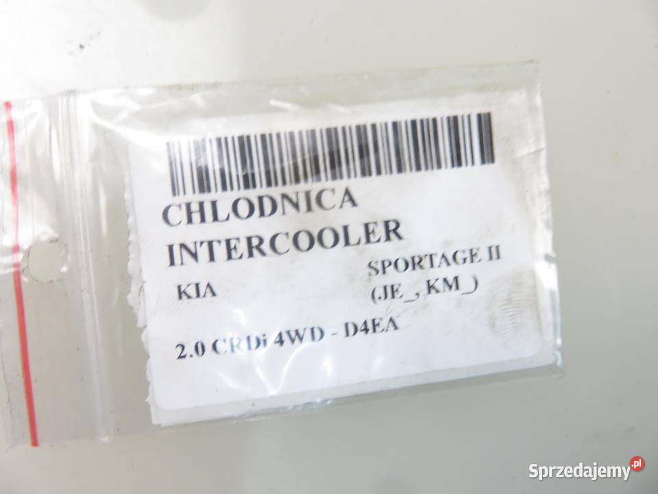 RURA INTERCOOLERA KIA SPORTAGE II 20 CRDi Przewody powietrza