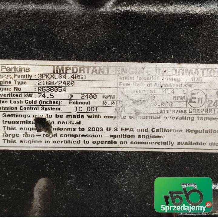 Silnik Perkins RG 3711H14A1 Manitou MLT 741 sprzedam