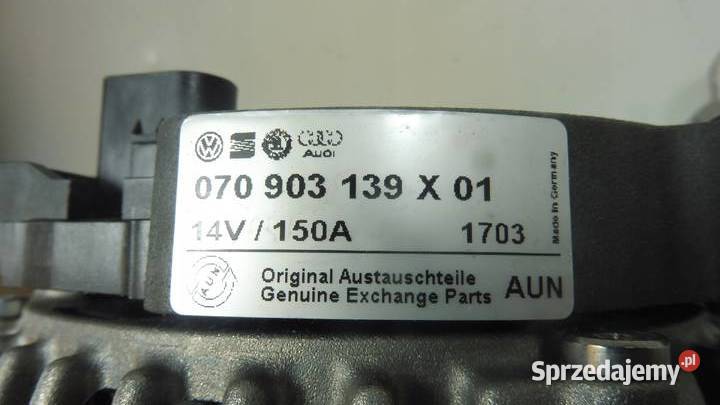 ALTERNATOR VOLKSWAGEN T5 TOUAREG 070903139 BX01 Wąchock