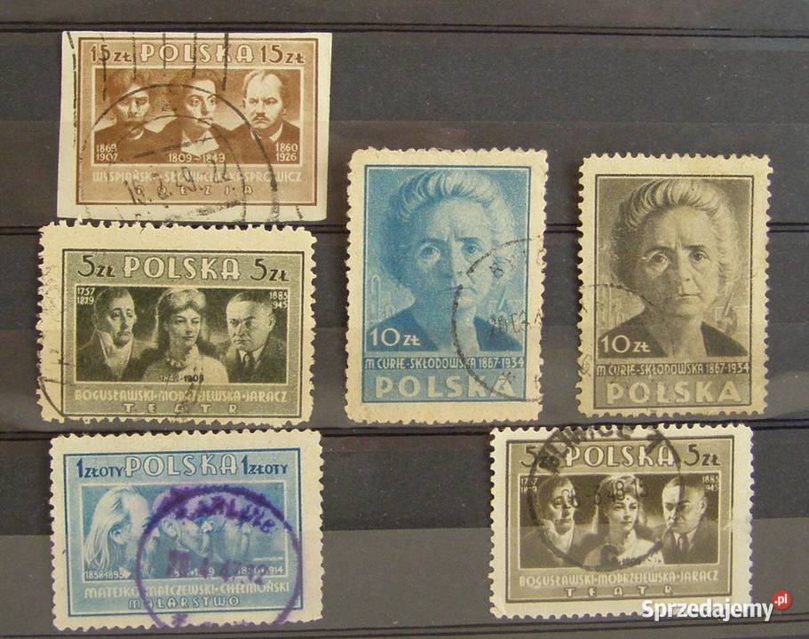 Znaczki pocztowePolskaZestaw 16 łódzkie Łódź