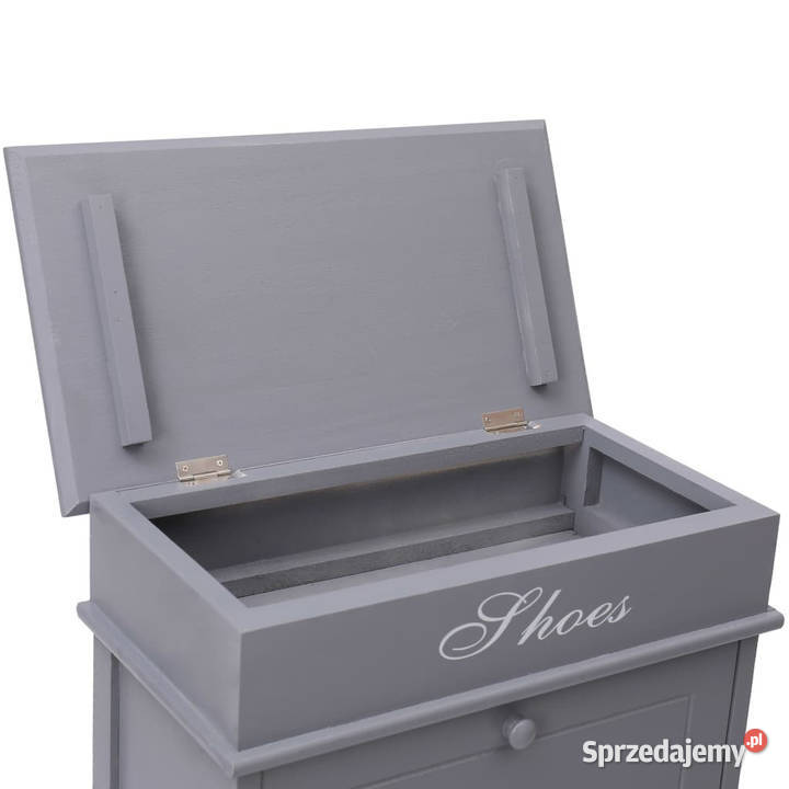 Szafka na buty szara 50 x 28 x 98 drewno sprzedam