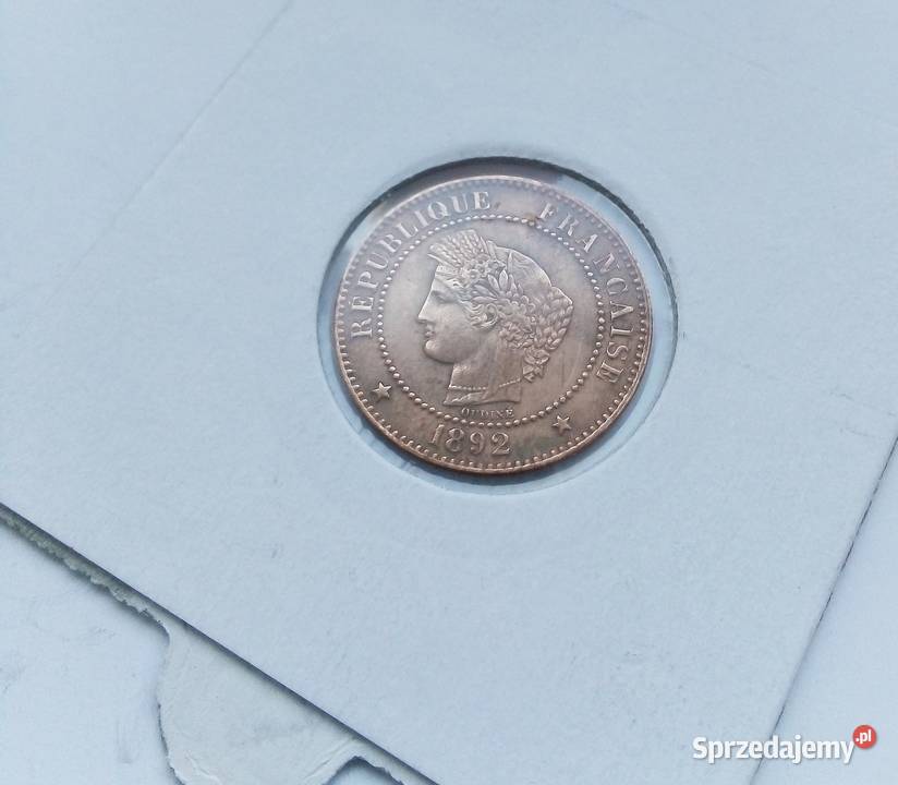 FRANCJA2 CENTIMES1892 rAPARIS Kolekcje Legionowo