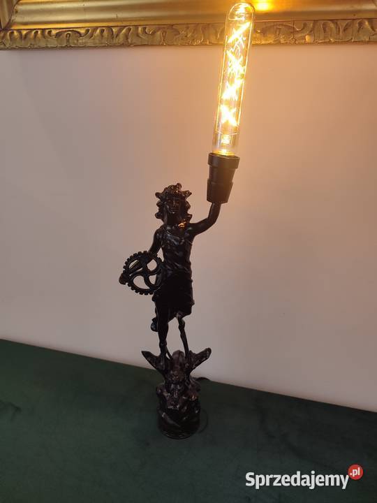 Piękna lampa figura postać kobiety Łódź sprzedam