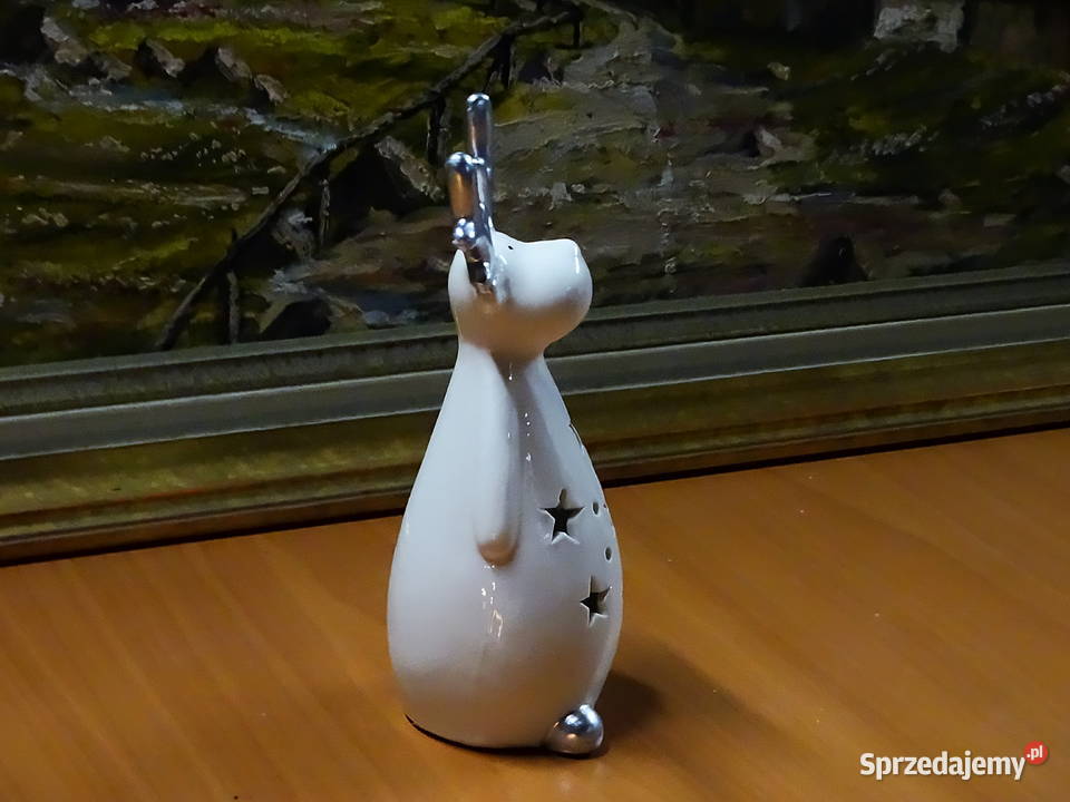 Ceramiczna figurka renifera z podświetlanymi Biłgoraj