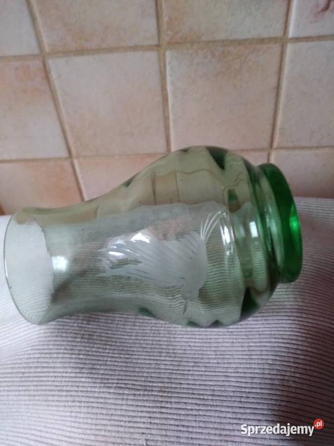 vintage szklane wazony