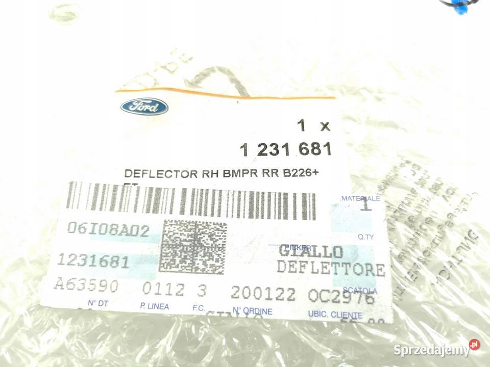 NAKŁADKA ZDERZAKA PRAWY TYŁ FORD FIESTA MK6 ASO