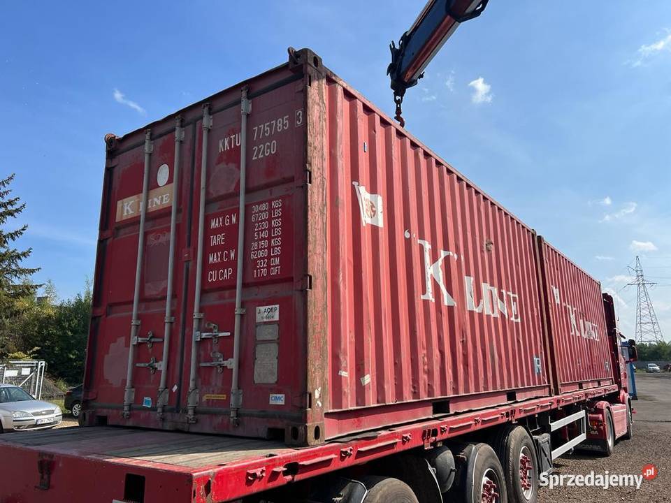 Kontener morski magazynowy 20DV 6 metrowy Witnica sprzedam