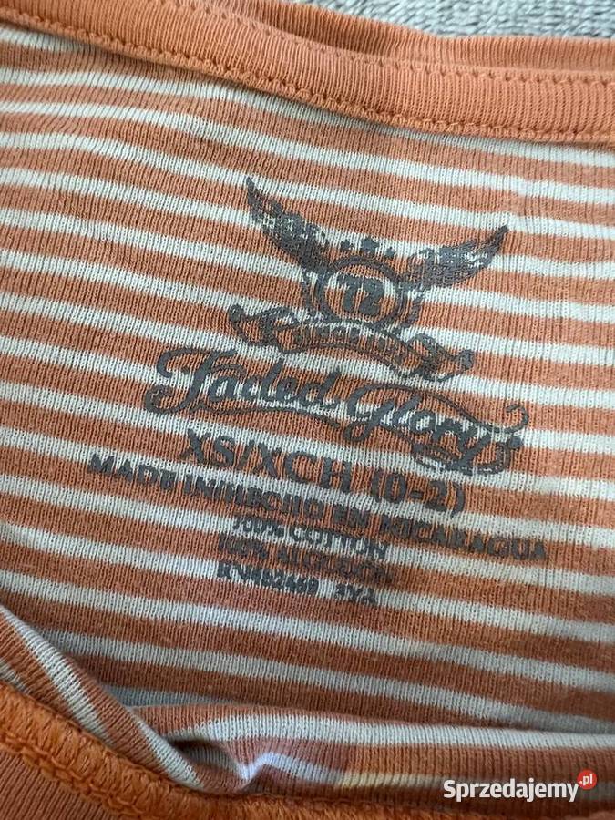 Tshirt koszulka bluzka z krótkim rękawem w paski Jasło