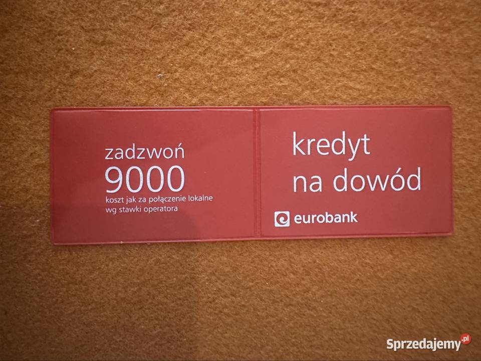 Eurobank okładka na dowód osobistykartę Kredyt Zabrze