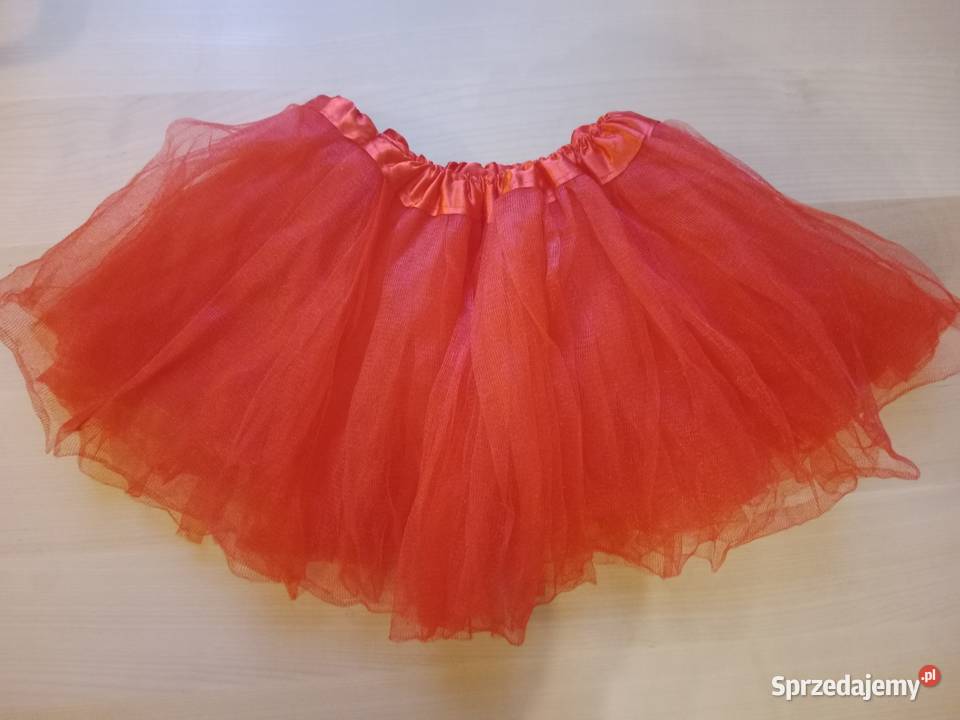 Spódnica czerwona tiulowa