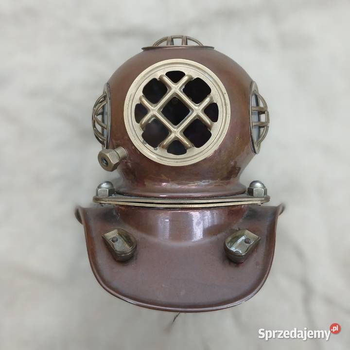 Mosiężny hełm nurka mosiężna miniatura Warszawa