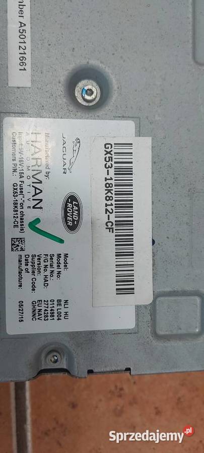 Radio nawigacja JAGUAR XE GX5318K812CF Nawigacje fabryczne Szczecin