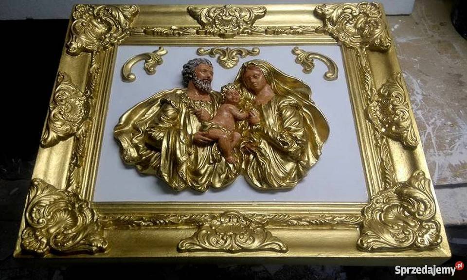 RELIEF ŚWIĘTA RODZINA OBRAZ PŁASKORZEŹBA