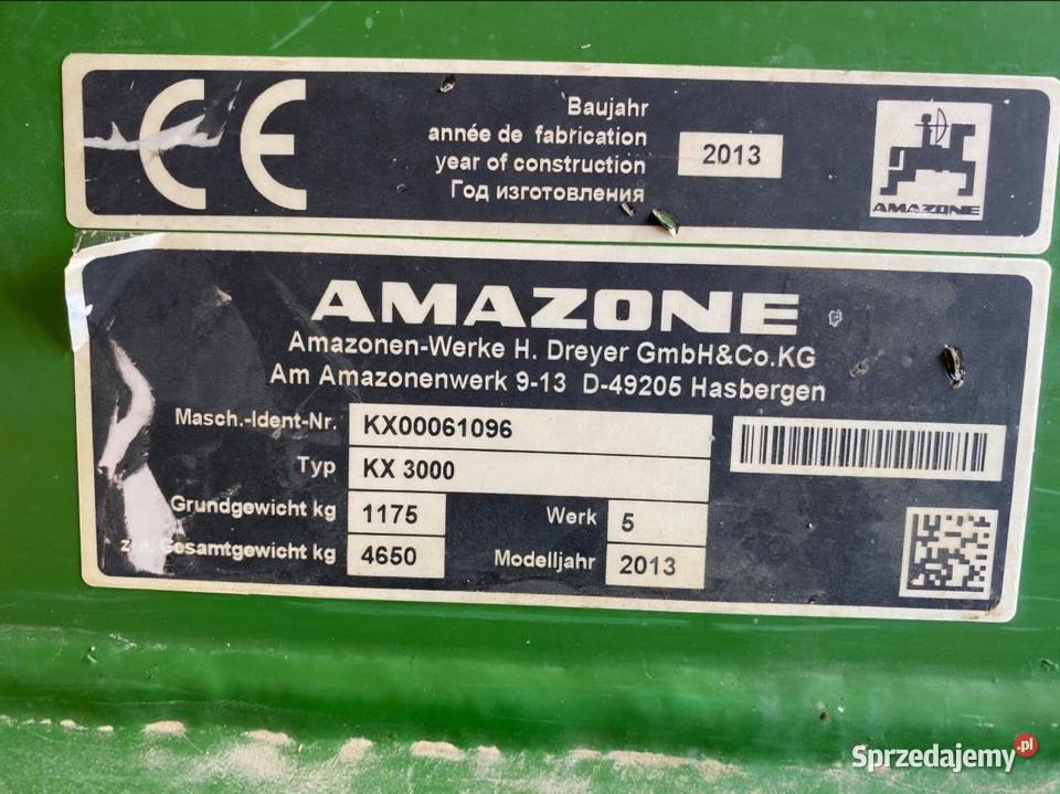 Zestaw uprawowo siewny pneumatyczny Amazone Rolnictwo Maków