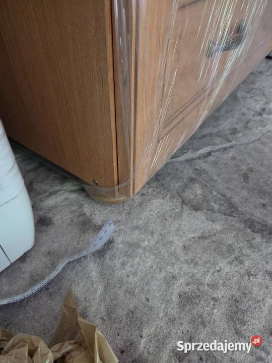 Komoda z 4 glebokimi szufladamikor dąb okucia 90cm Będzin