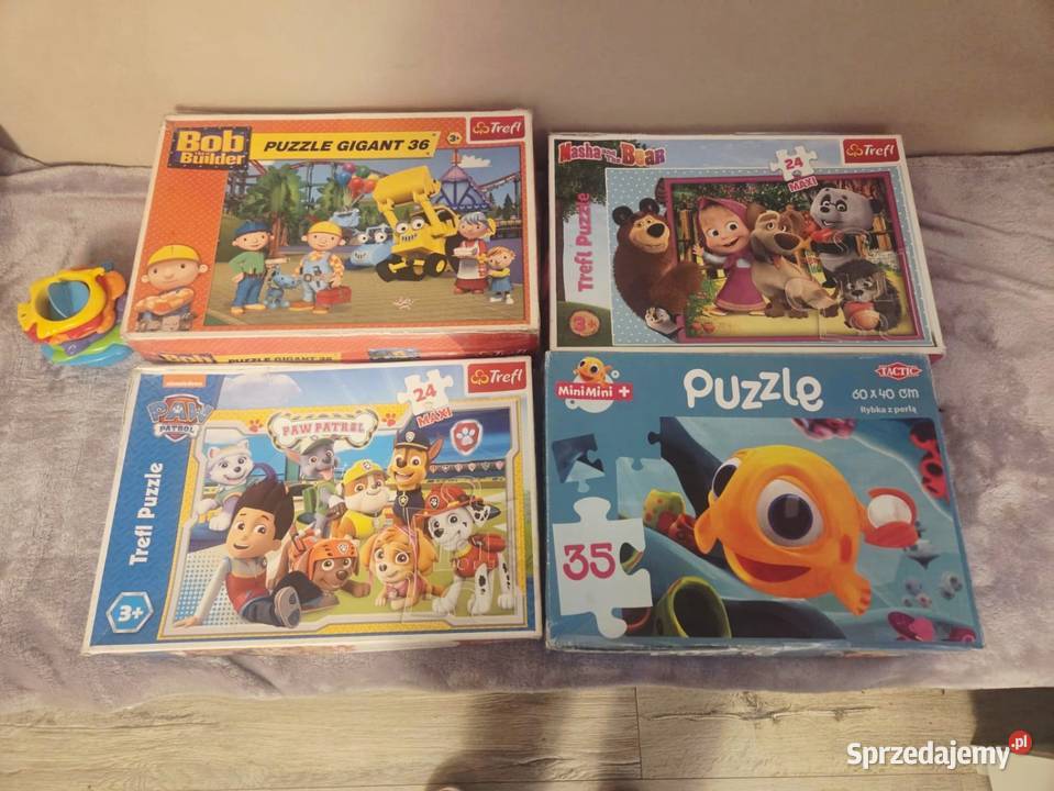 Puzzle dzieci Bob Budowniczy Psi Patrol Masza i dolnośląskie Wrocław