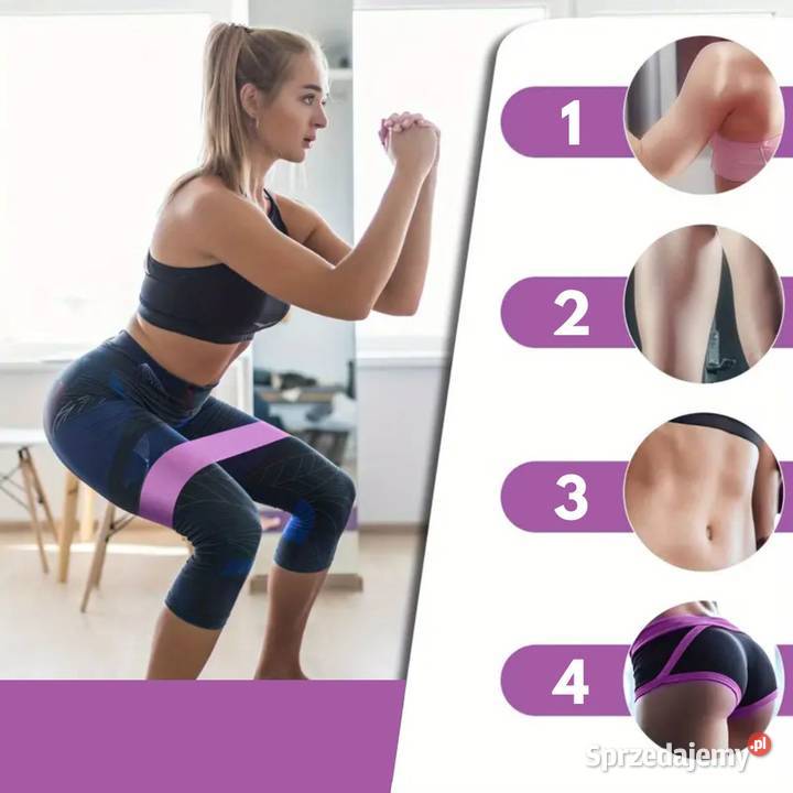 zestaw gum do ćwiczeń mini Xsport pastelowy