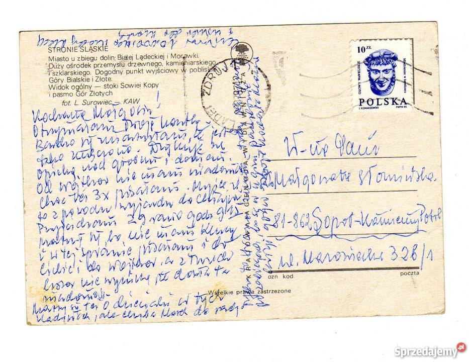 STRONIE ŚLĄSKIE WIDOK OGÓLNY POCZTÓWKA świętokrzyskie Krynki