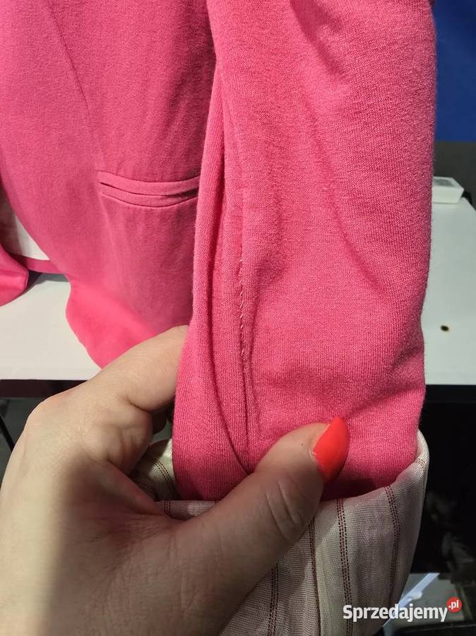 Różowa marynarka Zara wiskoza r M Inny materiał Bytom