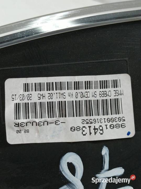 LICZNIK 9801641380 16 D 92 Peugeot Partner II