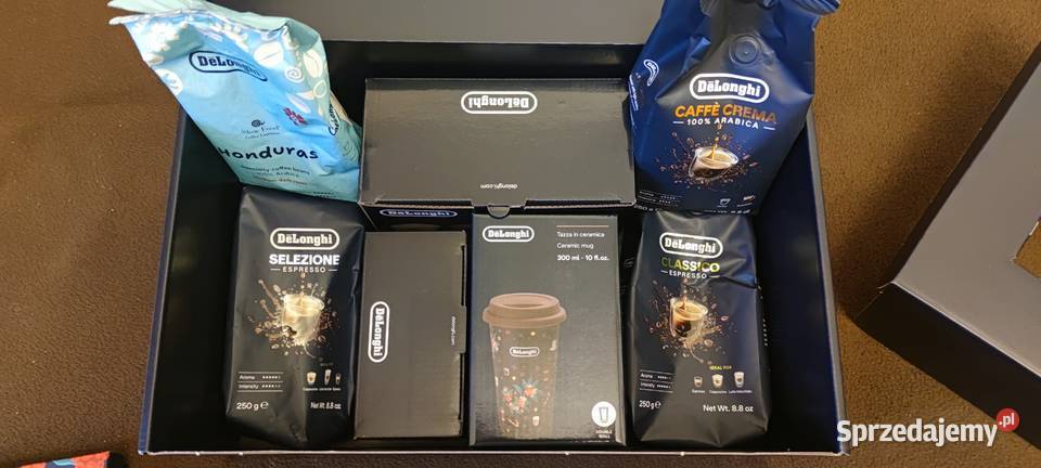DeLonghi zestaw kaw szklanek czekoladek mazowieckie Warszawa