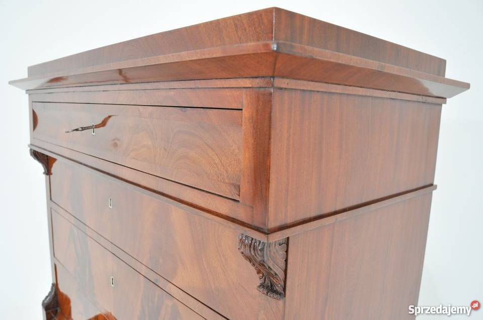 Antyczna komoda szyfoniera Biedermeier Świętochłowice