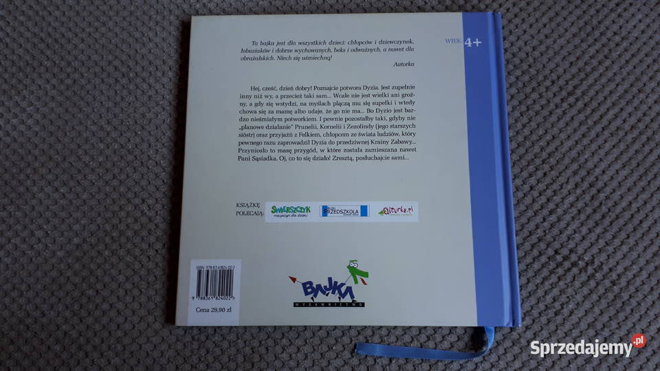 Potwór Dyzio i Kraina Zabawy Elżbieta Pałasz twarda Kraków sprzedam