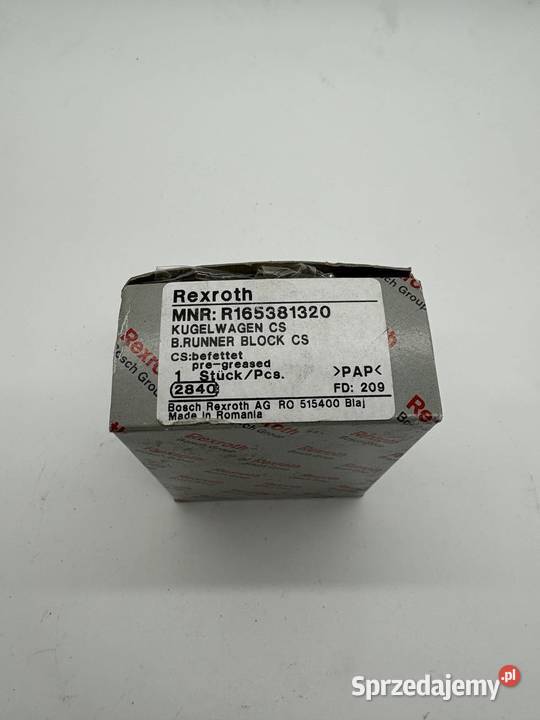 Rexroth R165381320 Wózek liniowy Pozostałe Warszawa