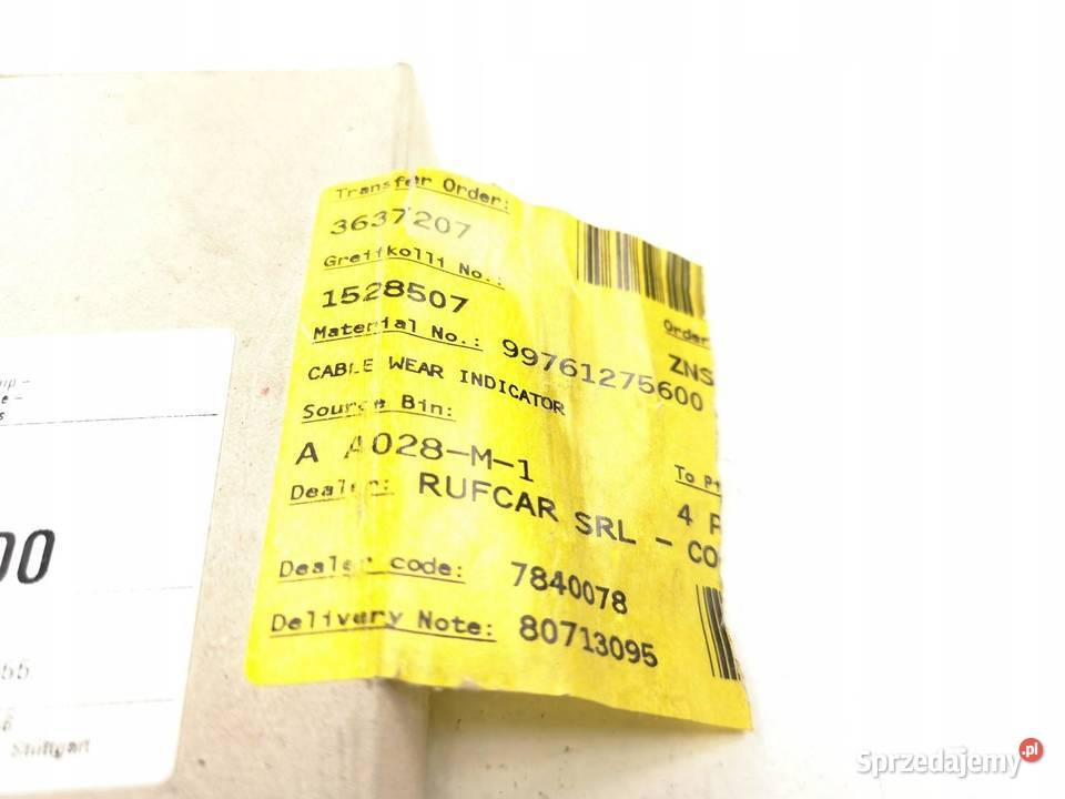 CZUJNIK ZUŻYCIA KLOCKÓW PRZÓD PORSCHE 911 0408 osobowe