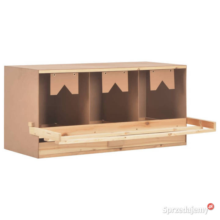 Gniazdo kur 3 przegrody 96x40x45 lite drewno Warszawa