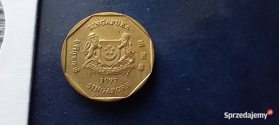 Stare monety 1 dolar 1997 Singapur Lesko