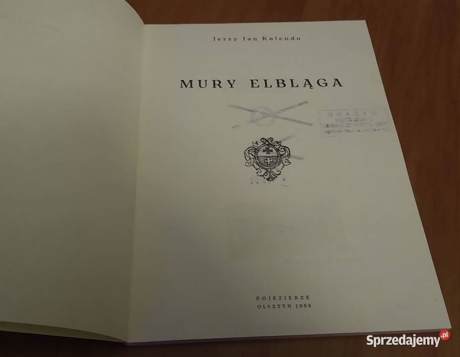 Mury Elbląga  Jerzy Jan Kolendo Gdańsk sprzedam