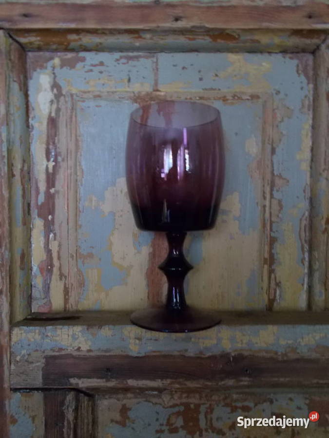 Stary PucharSzkło OberżynaLata PRLVintage Antyki, Sztuka, Kolekcje Szczecin