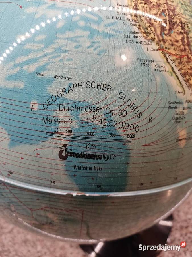 Globus podświetlany z lupą Tecnodidattica opolskie Głuchołazy