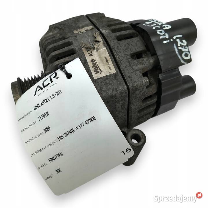 ALTERNATOR Opel Astra Meriva 13 CDTI Z13DTH osobowe Chełm sprzedam