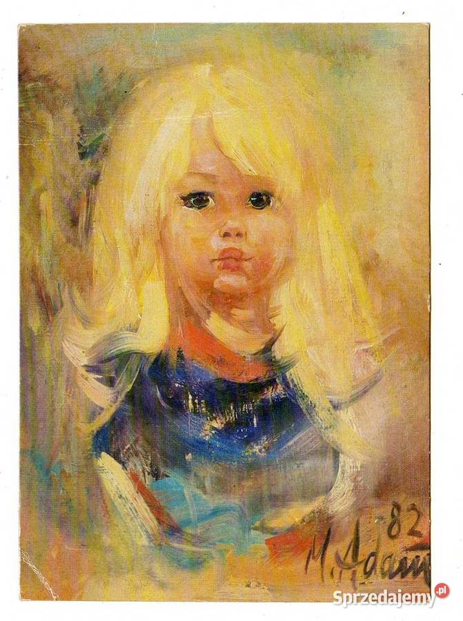 BLONDYNECZKA POCZTÓWKA GRAFICZNA świętokrzyskie Krynki