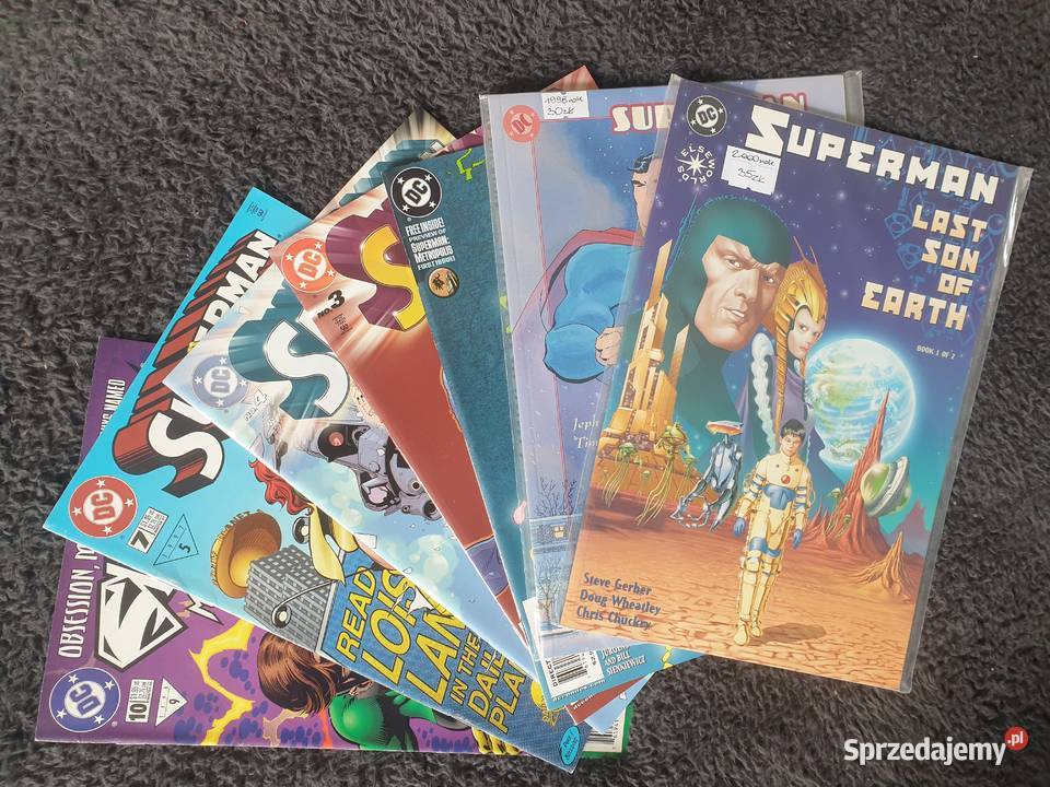 Superman zestaw 7 komiksów DC USA Komiksy